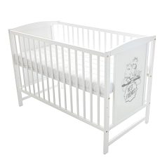  Bajka fehér 60*120 cm kiságy - Best friends