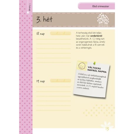 Napló a babavárás 9 hónapjáról