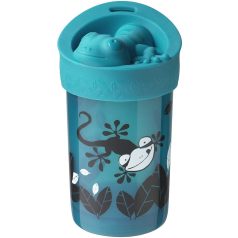   Tommee Tippee Itatópohár felboríthatatlan tetővel 18+ 300ml zöld kaméleon