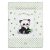 Babastar puha pelenkázó lap 50*70 cm - zöld panda