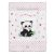 Babastar puha pelenkázó lap 50*70 cm - rózsaszín panda