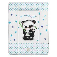   Babastar puha pelenkázó lap 50*70 cm - kék panda és mamája
