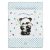 Babastar puha pelenkázó lap 50*70 cm - kék panda és mamája