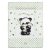 Babastar puha pelenkázó lap 50*70 cm - zöld panda és mamája
