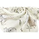 Mintás textil pelenka 1db-os 70X80 cm - Ekrü fóka