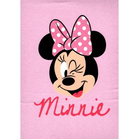 Disney pamut,gumis lepedő - rózsaszín Minnie