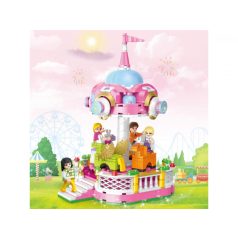   COGO 4566 építőjáték lányoknak 430 db építőkocka - Körhinta – forgatható