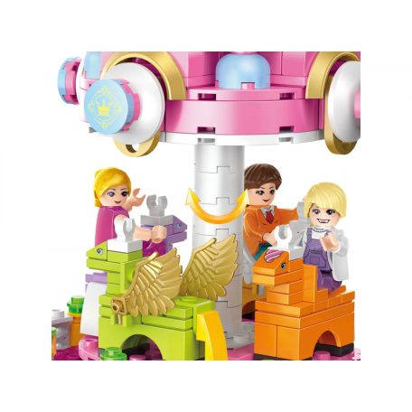 COGO 4566 építőjáték lányoknak 430 db építőkocka - Körhinta – forgatható