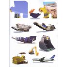 1000 teherautó és munkagép matricája - Piros