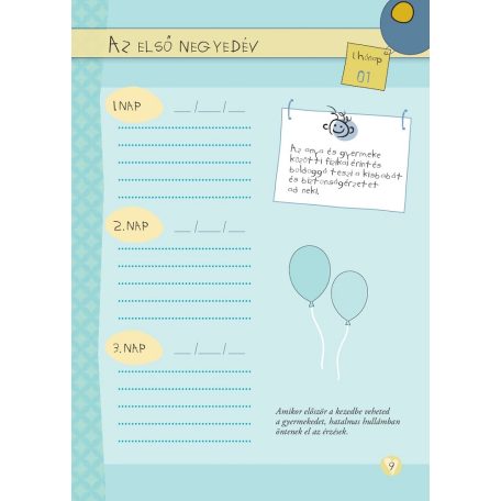 Napló a babám első évéről (fiús) 