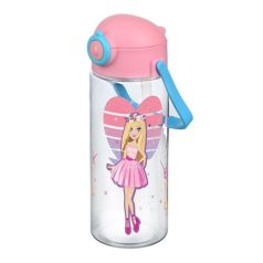 Titiz szívószálas kulacs 400ml - Rózsaszín