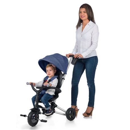 Qplay Nova rubber teljesen összecsukható tricikli - kék