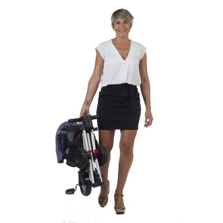 Qplay Nova rubber teljesen összecsukható tricikli - kék