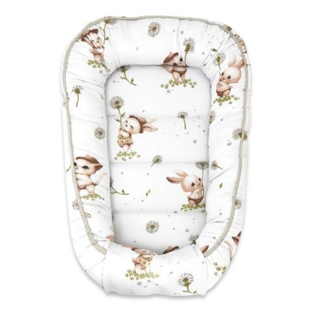 Baby Shop babafészek 55x75 cm - Nyuszi és cica 