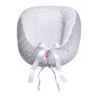 Scamp babafészek kókuszbetétes - Little Heart White Grey