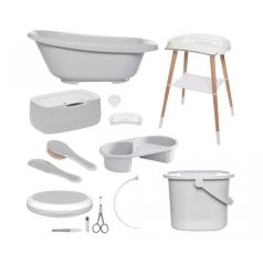   Digitális fürdető szett Bébé-jou Sense Plus 8 részes - Light Grey
