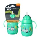 Tommee Tippee Superstar Training Straw cup szívószálas itatópohár 300 ml 6m+ - Zöld