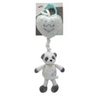 Tulilo plüss zenélő játék - menta szívecskés panda