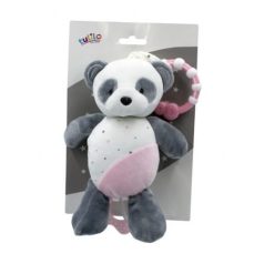 Tulilo plüss zenélő játék - rózsaszín panda