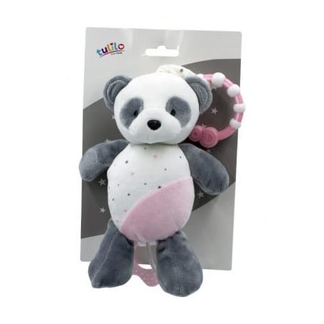 Tulilo plüss zenélő játék - rózsaszín panda