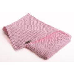 Waffle babatakaró 70x90 cm - Rózsaszín