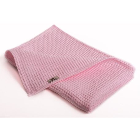 Waffle babatakaró 70x90 cm - Rózsaszín