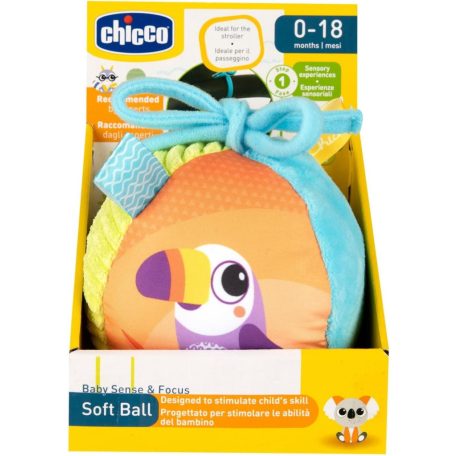 Chicco Soft Ball puha csörgős textil labda 0-18hó