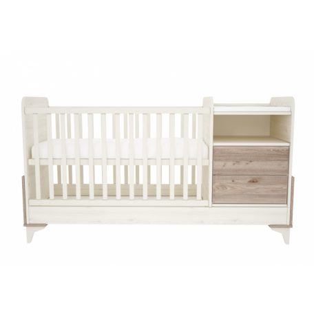 Timba Kloé 2 fiókos kombinált gyermekágy - krém-fűz