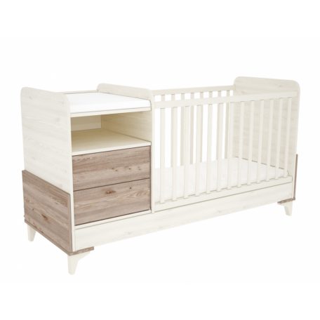 Timba Kloé 2 fiókos kombinált gyermekágy - krém-fűz