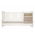 Timba Kloé 2 fiókos kombinált gyermekágy - krém-fűz