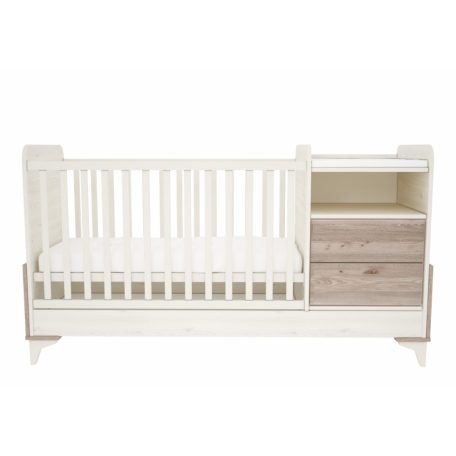 Timba Kloé 2 fiókos kombinált gyermekágy - krém-fűz