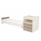 Timba Kloé 2 fiókos kombinált gyermekágy - krém-fűz