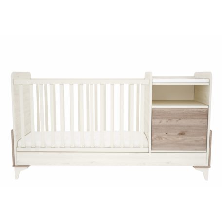 Timba Kloé 2 fiókos kombinált gyermekágy - krém-fűz