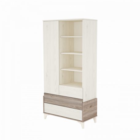 Timba Kloé 1 ajtós 3 fiókos szekrény Krém-Fűz