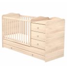 Timba Niki 3 fiókos kombinált gyermekágy - borostyán