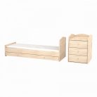 Timba Niki 3 fiókos kombinált gyermekágy - borostyán