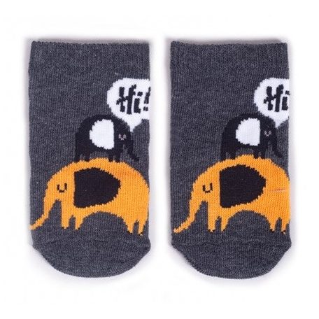 Yo! Baby pamut zokni 3-6 hó - elefánt