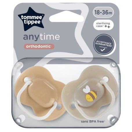 Tommee Tippee Anytime nyugtatócumi  18-36 hó 2 db  - méhecske