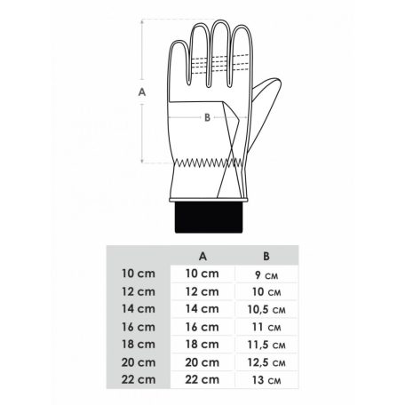 Yo! Bélelt 5 ujjas orkán kesztyű 16 cm - szívecske
