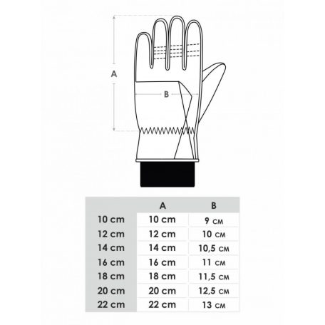 Yo! Bélelt 5 ujjas orkán kesztyű 14cm - szívecske
