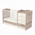 Timba Viki 3 fiókos kombinált gyermekágy - krém-fűz