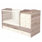 Timba Viki Maxi Kombi 5 fiókos gyermekágy Krém-fűz