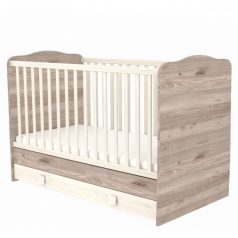   Timba Viki átalakítható ágyneműtartós gyermekágy 70x140cm-es - krém-fűz