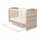 Timba Viki átalakítható ágyneműtartós gyermekágy 70x140cm-es - krém-fűz