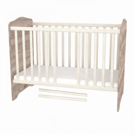 Timba Viki átalakítható ágyneműtartós gyermekágy 70x140cm-es - krém-fűz