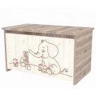 Timba Viki Elefántos játéktároló láda Krém-Fűz