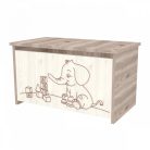 Timba Viki Elefántos játéktároló láda Krém-Fűz