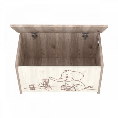 Timba Viki Elefántos játéktároló láda Krém-Fűz