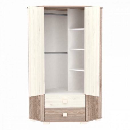Timba Viki sarokszekrény - krém-fűz
