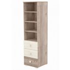 Timba Viki 3 fiókos nyitott szekrény Krém-Fűz
